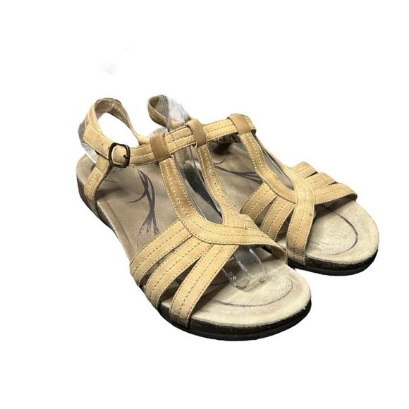 Abeo Shoes - Abeo Brown Leather Bio System Bara Sandals Tan Women’s Size 8.5​ Strappy Comfort